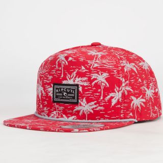 Tropical Gardens Mens Snapback Hat Red One Size For Men 235261300