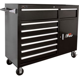 Homak H2PRO 56 Inch 8 Drawer Roller Tool Cabinet   With 2 Compartment Drawers,