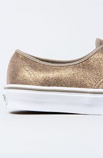 Vans Shimmer Suede Sneaker in Gold