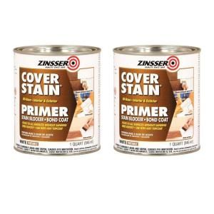 Rust Oleum 1 Qt. Cover Stain Oil Based White Primer Sealer (2 Pack) DISCONTINUED 182795