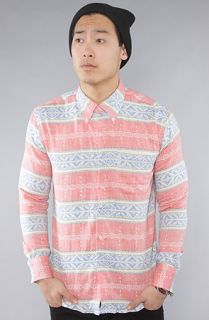 Naked & Famous The Slim Buttondown Shirt in Double Weave Native Red