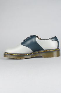 Dr. Martens The Rafi Saddle Shoe in Grey and Navy
