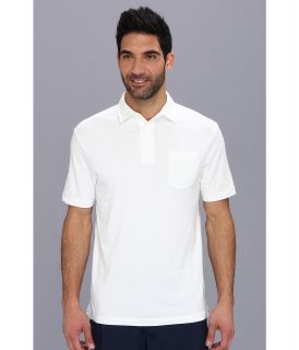 Under Armour Golf Charged Cotton Pocket Polo Mens Short Sleeve Knit (White)