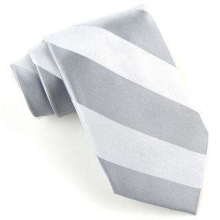 Stafford Performance Bond Street Tie, Silver, Mens