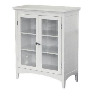 Floor Cabinet: Elegant Home Fashions Madison Avenue 2 Door Floor Cabinet   White