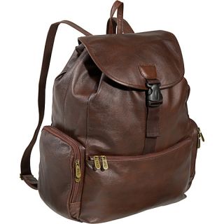 Jumbo Leather Backpack   Dark Brown