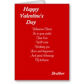 Religious valentine's day brother cards
