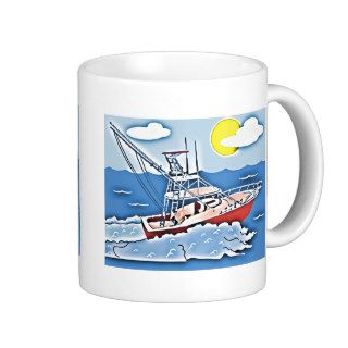 Fishing Boat on the High Seas Coffee Mug