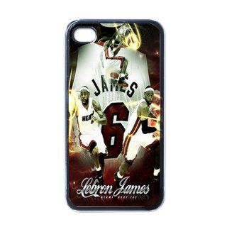 Lebron James NBA Sport Cool iPhone 4 4G / iPhone 4S for 16GB 32GB 64GB Black Designer Shell Hard Case Cover Protector Gift Idea: Cell Phones & Accessories