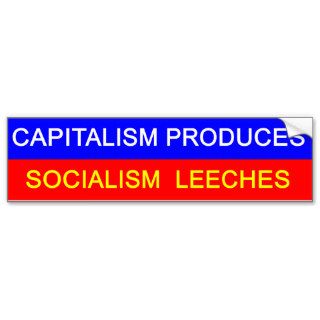 Capitalism vs Socialism Bumper Stickers