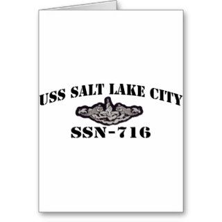 USS SALT LAKE CITY (SSN 716) GREETING CARDS
