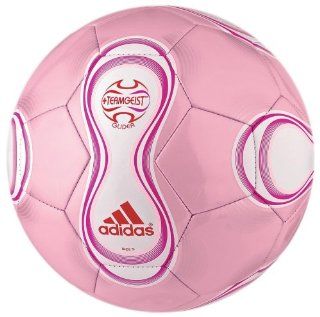 adidas Teamgeist Glider Soccer Ball (Diva/White/Bloom, 3) : Sports & Outdoors