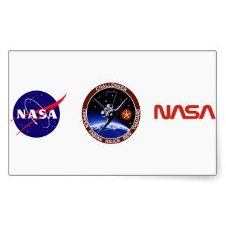 STS 7 Challenger OV 99 & Sally Ride Rectangle Stickers