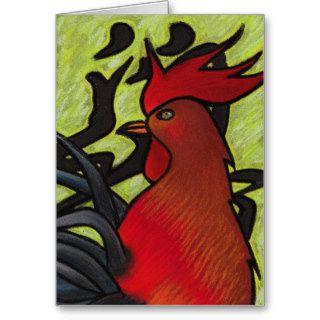 Year of the Rooster Greeting Card