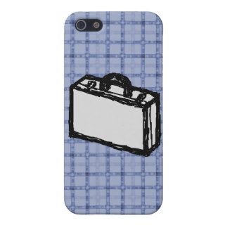 Office Brief or Travel Suitcase Sketch. Blue. Covers For iPhone 5
