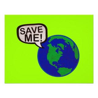 Save Me   Earth Invitations