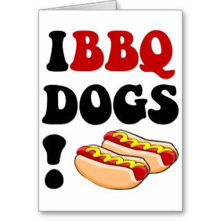 Funny barbecue greeting card