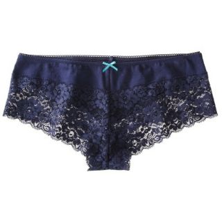 Xhilaration Juniors Wide Lace Hipster   Oxford Blue XS