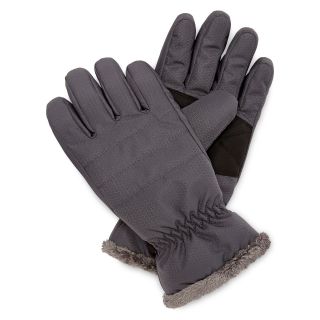 Isotoner Ski Gloves, Charcoal, Womens