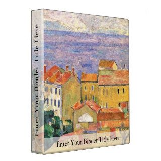 View Estaque (Area Near Marseille) By Paul Cézanne Vinyl Binder