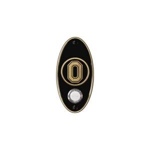 NuTone College Pride Ohio State University Wireless Door Chime Push Button   Antique Brass CP2OHAB
