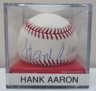 Hank Aaron Autographed Ball   Official Rawlings Steiner   Autographed Baseballs: Sports Collectibles