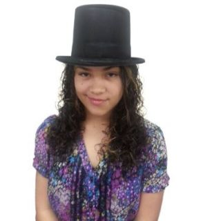 Black Velour Top Hat: Costume Headwear And Hats: Clothing