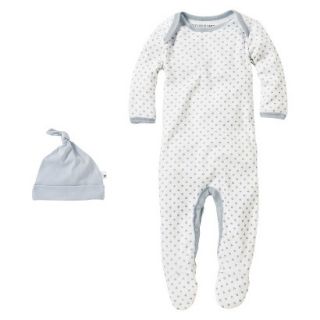 Burts Bees Baby Newborn Boys Coverall and Hat Set   Sail Blue 0 3 M