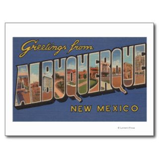 Albuquerque, New Mexico   Large Letter Scenes Post Cards