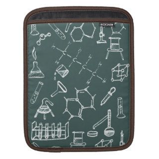Chemical lab equipment scribbles sleeve for iPads
