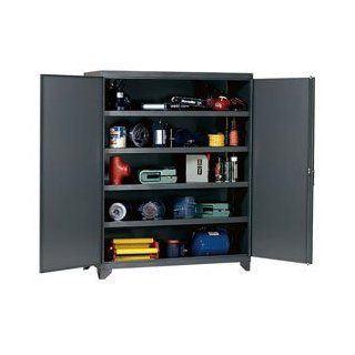 Heavy Duty Storage Cabinet With Reinforced Shelves 60x24x76 3/4: Home Improvement