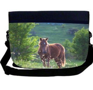 Rikki KnightTM Beautiful Brown Horse Grazing In Field Neoprene Laptop Sleeve Bag: Computers & Accessories