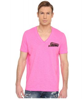 DSQUARED2 New Surf Fit Safari Cotton Linen Tee Mens T Shirt (Pink)
