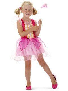 Prinzessin Kleid inklusive Zauberstab für Mädchen mit 6 9 Jahren (Größe: 122/128/134) // Prinzessinnen Dress Tiara Princess Fasching Verkleidung Verkleiden Karneval Kostüm Rosa Pink Cinderella Aschenputtel Aschenbrödel Cinderellakostüm Kostüm Ballk
