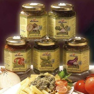 Pesto Rucola (Rauke) ohne Käse, vegan 130,00 g: Lebensmittel & Getränke