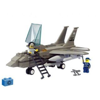 Sluban Luftwaffe F 15 Eagle Kampfjet 142 Teile, Bausteine kompatibel mit anderen Herstellern: Spielzeug