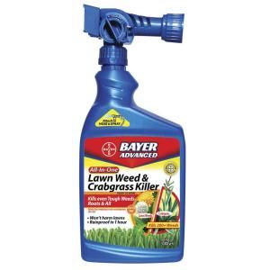 Bayer Advanced All in One Lawn Weed and Crabgrass Killer 32 oz. Ready to Spray 704080