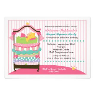 Fairytale Princess Birthday Sleepover Invitation