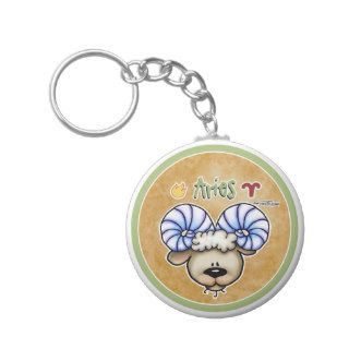 Zodiac Sign Aries   March & April Birthdays Key Chain