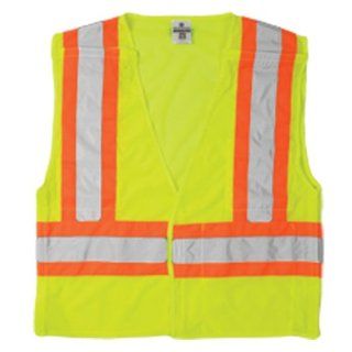 ML Kishigo 1174 Ultra Cool Polyester Mesh Breakaway Vest, 5X Large, Lime: Safety Vests: Industrial & Scientific