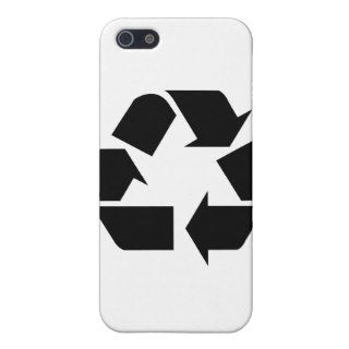 Black Recycle Symbol  Cases For iPhone 5