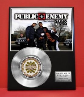 Public Enemy Non Riaa LTD Edition Platinum Record Display   Award Quality Music Memorabilia Wall Art  : Entertainment Collectibles