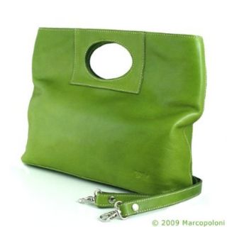 ALESSIA  Italian Leather Convertible Tote, Candy Green: Tote Handbags: Shoes