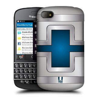 Head Case Designs Blue Cross Hard Case Hard Back Case Cover For BlackBerry Q10 Cell Phones & Accessories