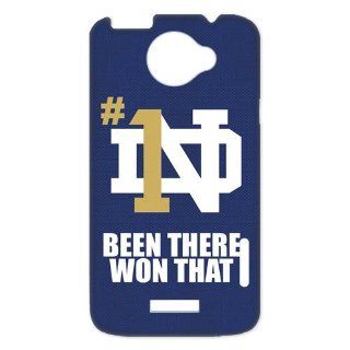 NCAA Notre Dame Fighting Irish Team Logo BEEN THERE WON THAT Unique Durable Hard Plastic Case Cover for HTC One X + Custom Design UniqueDIY: Cell Phones & Accessories