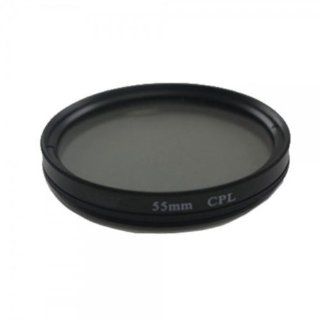 Fast Ship + Free Tracking Number, 55 Mm Circular Polarizing CPL Camera Lens Filter Black Provide Color And Contrast Enhancement : Camera & Photo