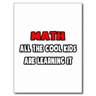 Funny Math Teacher Shirts and Gifts Post Cards