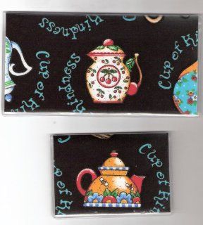 Checkbook Cover Debit Set Mary Engelbreit Cup of Kindness Teapot : Everything Else