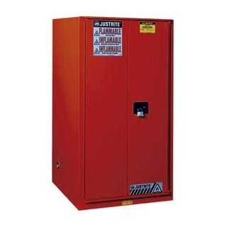 Justrite 896021 Sure Grip EX Double Walled Steel 2 Door Self Close Flammables Safety Cabinet, 60 Gallon Capacity, 34" Width x 65" Height x 34" Depth, 2 Shelves, Red: Tool Cabinets: Industrial & Scientific