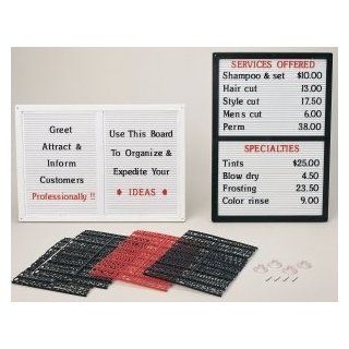 Six (6) Changeable Letters Message Board Sign Package : Office Products
